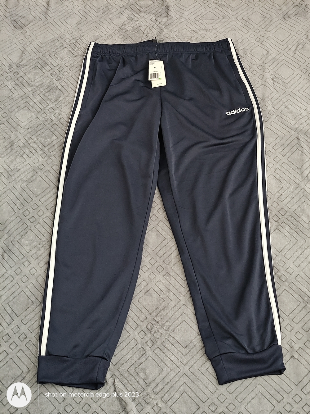 Adidas Navy Jogger Essential Track Pants Joggers Size XL DUO452